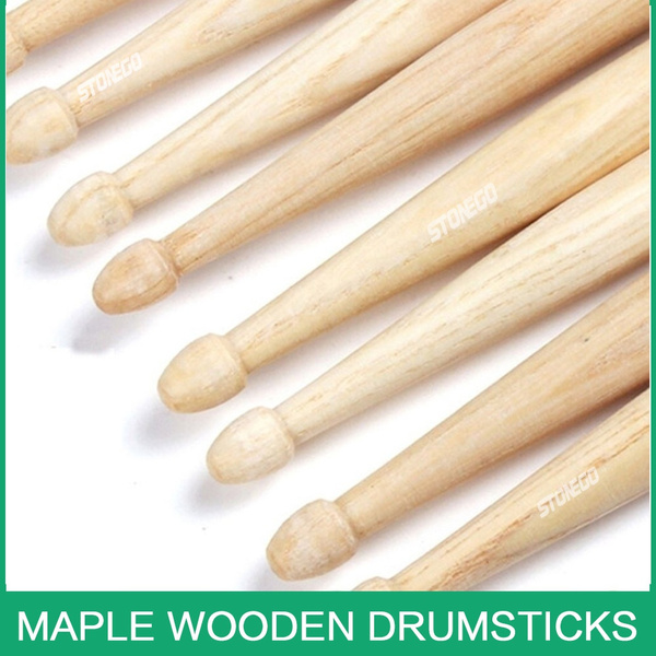 NEW Drum Sticks Wear-resistant Maple Wooden Drumsticks 5A Drum Sticks ...