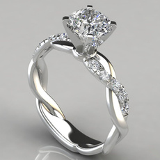 Sterling, DIAMOND, Jewelry, Diamond Ring