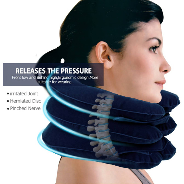 Cervical Collar Neck Relief Traction Device Brace Support Stretcher Pain  Therapy
