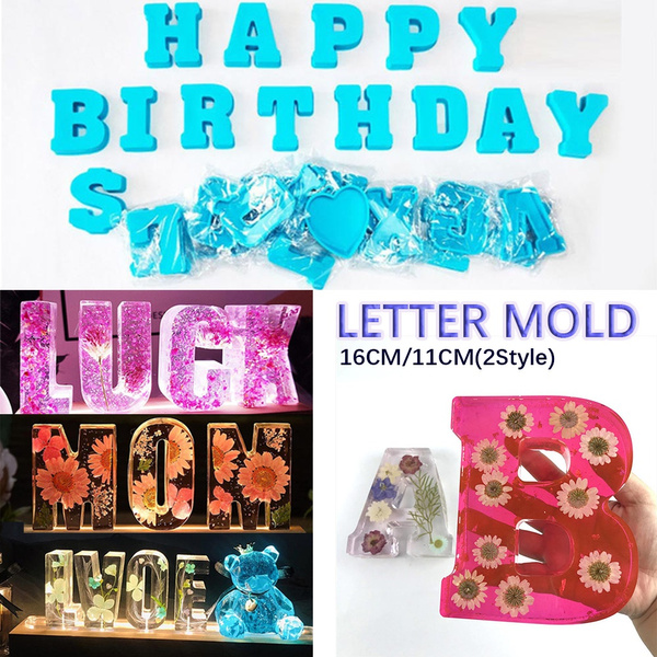26 Letter Molds Large Size 11/16cm Alphabet Resin Craft Letter