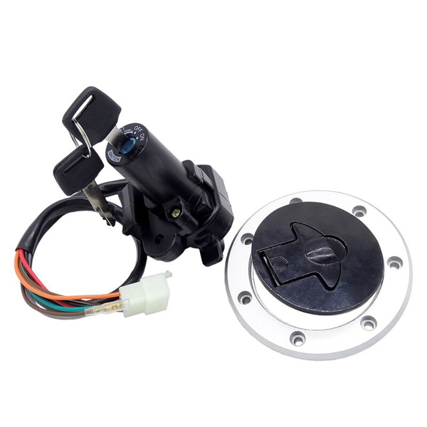 Motorcycle Ignition Switch Lock Fuel Gas Cap Lock Key For Kawasaki ZX11