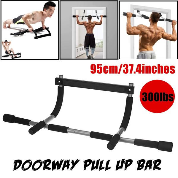 Upper Body Workout Bar Multi Grip Lite Chin Up Pull Up Bar Heavy Duty Doorway Trainer for Home and Gym