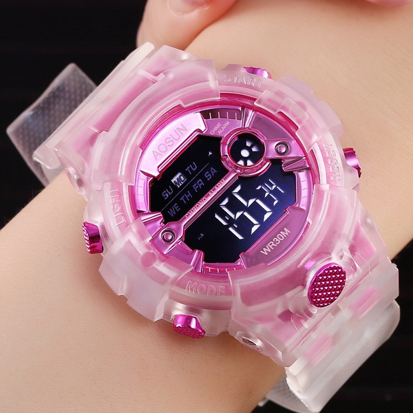 Teenage girl digital online watches