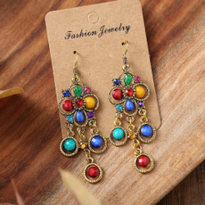 Flowers, nationalstyle, Jewelry, chinesestyleearring