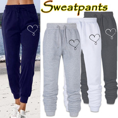 Heart, SweatpantsWomen, Casual pants, pants