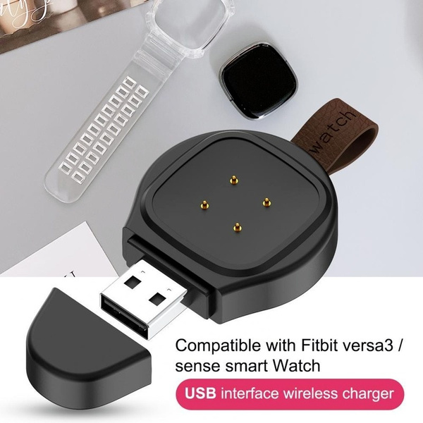 Fast Charger Wireless Watch Portable Mini Smart Usb Charging Cradle Dock For Fitbit Versa3 3346