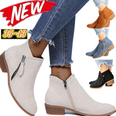 Plus Size, Booties, Ankle, Women's Fashion