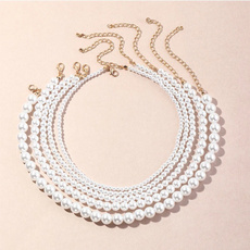 pearlbeadschoker, acrylicbead, Jewelry, Chain