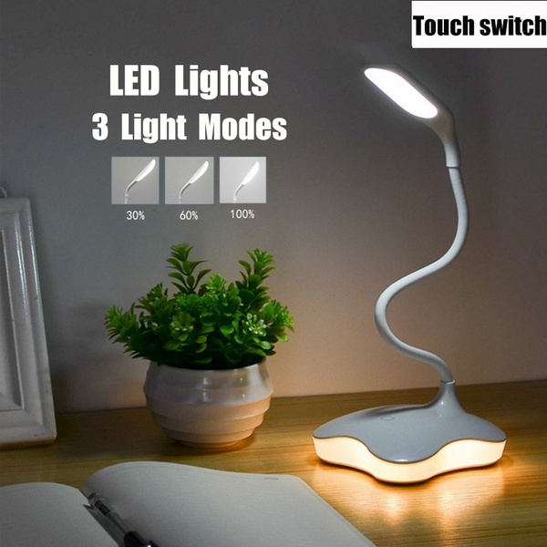 14 LED Reading Light Dimmable 3 Modes USB Eye-Caring Desk Lamp Touch ...