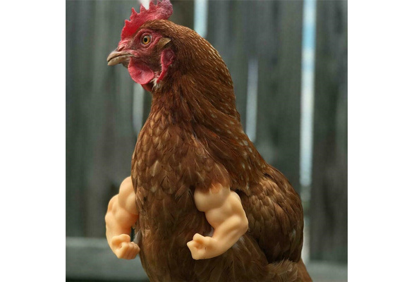 Funny Fighting Chicken Arms Toys Artificial Wearing Muscle Arm For