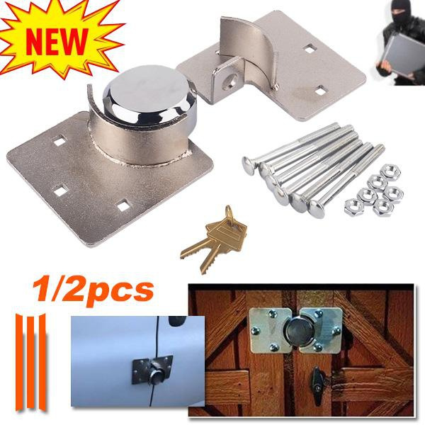 Details about   Van Garage Shed Door Security Padlock & Set Lock Heavy Duty 73mm Steel 2Pcs 