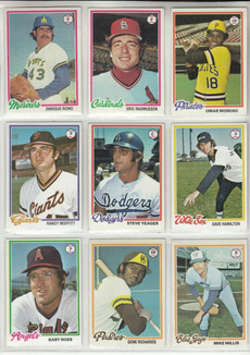 1978toppsset, Baseball, toppsbaseballcard, 1978baseballcard