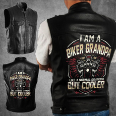 motorcyclevestleather, Vest, Fashion, grandpajacket