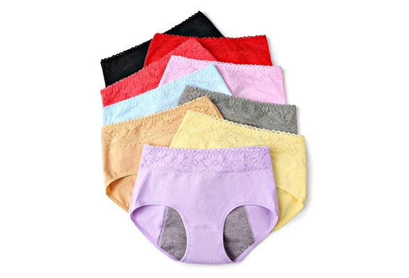 Women Underwear Female Physiological Pants Leak Proof Menstrual Period  Panties Cotton Health Seamless Briefs Warm