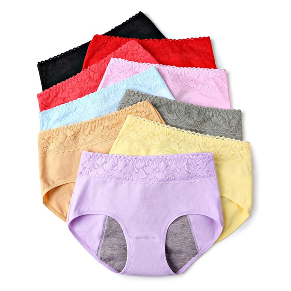 Women Menstrual Pants Leak Proof Briefs Period Seamless Panties M