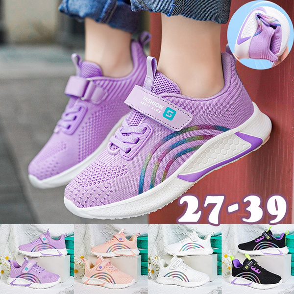 Girls velcro 2024 running shoes