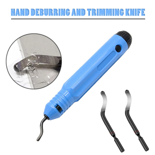 New 365° Pocket Deburring Tool Swivel Head With 3 Replacement Blades