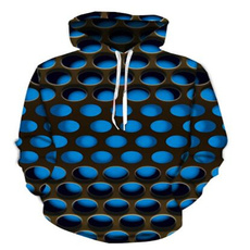Blues, 3D hoodies, Fashion, pullovercrewneckho