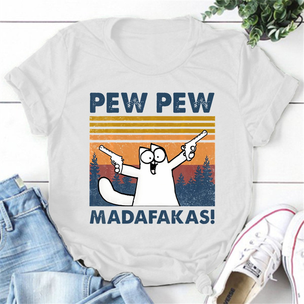 Pew Pew Madafakas T Shirt Meme Funny Unicorn LGBT Gift Tee 2598 - Foto 11
