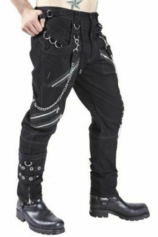 trousers, Cotton, Stud, Chain