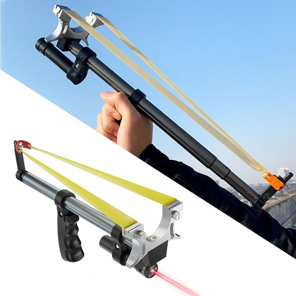 Telescopic Outdoor Hunting Catapult High Power Flat Rubber Band ...