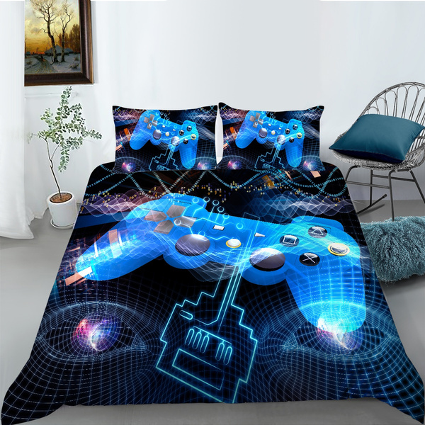 Modern Gaming Bedding for Boys Kids Gamer Comforter Set Full Size