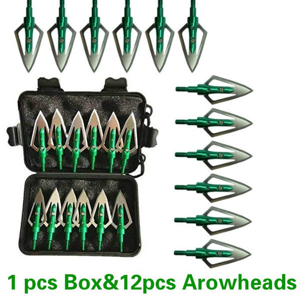 100 Grain Hunting Arrows Screw Points Arrowhead Points with Box for