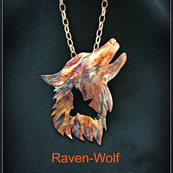 Creative Fashion Crow Wolf Necklace 18K 