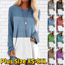 women pullover, Mini, Plus Size, long sleeve dress
