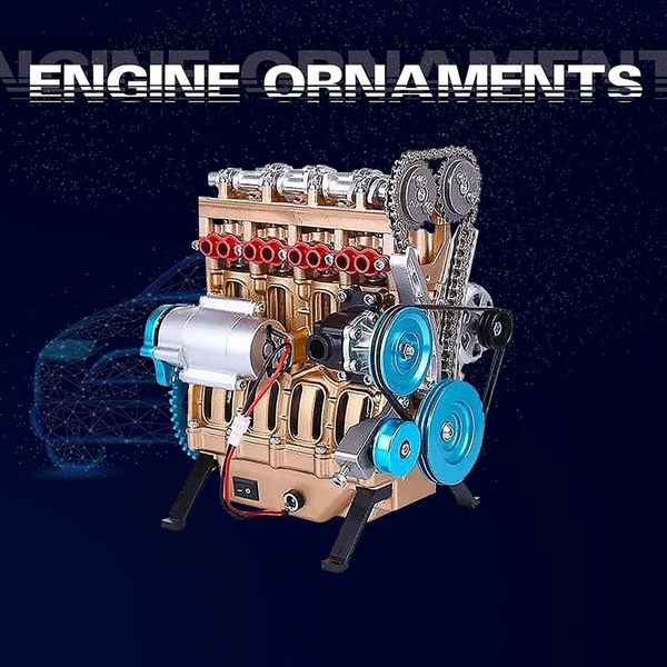 4 cylinder car engine kit adult model