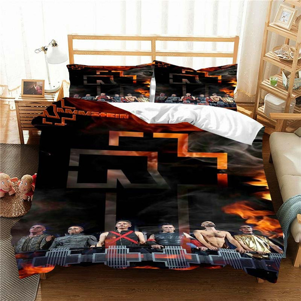 German rock Rammstein children's room bedding set 3D printed quilt ...