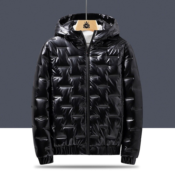 Shiny best sale jackets men