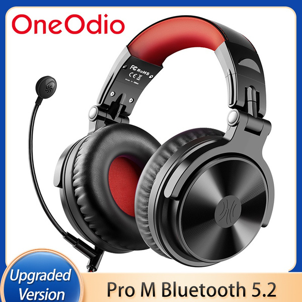 Oneodio Pro M Wireless Headphone with 80 Hours Playtime with 1000mAh Battery Bluetooth 5.2 headphones Wired Gaming Headset Gamer With Extend Mic for