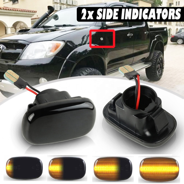 2X Normal/Dynamic LED Side Indicator Fender Light High Quality For Toyota Hilux Vigo Mk6 SR Pickup Acquista In Modo Economico - Spedizione Gratuita, Recensioni Reali Con Foto - Foto 10