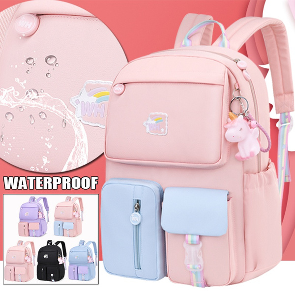 Korean Fashion Rainbow Shoulder Strap School Bag for Teenagers Girls ...