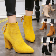 ankle boots, short boots, pointtoeboot, suedeboot