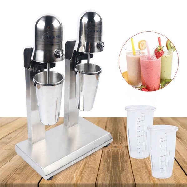 Single Head Commercial Milkshake Machine Stainless Steel Mixing Cup Drink Mixer 110V 16000 RPM Ice Cream Maker Milkshake Juicers For Milk, Suitable In