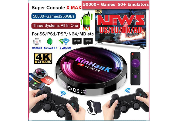 Retro Video Game Consoles Super Console X Max 4K HD Wifi With 50000+ Games  For PS1/PSP/N64/SS Game Player TV Box - AliExpress