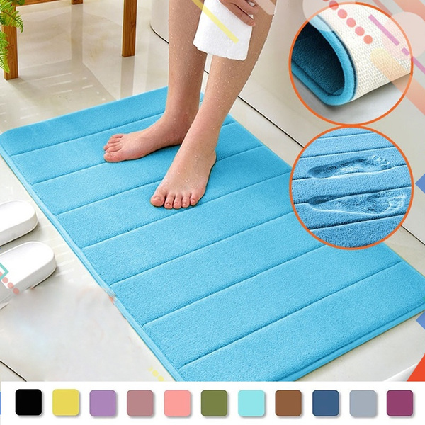 Non Slip Memory Foam Bathmat - Bathroom Rugs - Large Bathroom Mat