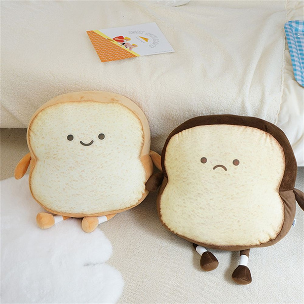Children Baby Christmas Gift Brinquedos Home Decor Stuffed Toys Toast Bread  Plush Toy Stuffed Plushie Bread Slice Pillow Peluche Doll