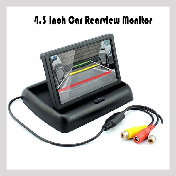 4.3” Fold LCD Car Monitor DVD TV Rear View Screen for Parking Sensor