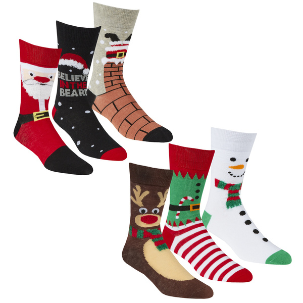 Mens Xmas Bed Socks