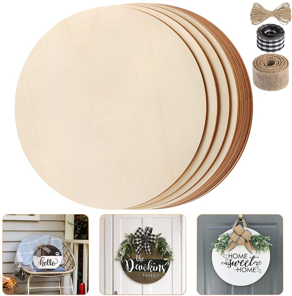 Unfinished Wood Circles 10Pcs 12 Inch Uniform Blank Wood Rounds Slice unfinished-wood-circles-10pcs-12-inch-uniform-blank-wood-rounds-slice