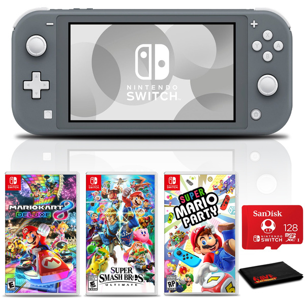 Nintendo Switch Bundle with Mario Kart 8 Deluxe - Gray 