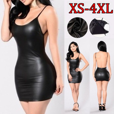 leather dress, Plus Size, Cosplay, leather