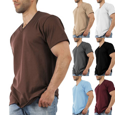 vnecktshirt, basictop, Tops & T-Shirts, casualtshirtformen