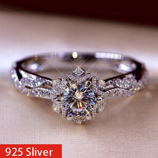 Sterling, Bridal, Ladies Fashion, 925 silver rings
