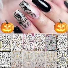ghost, Nails, art, Beauty