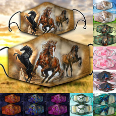 animalfacemask, horse, washablefabricmask, Hunting