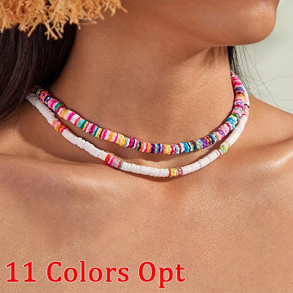 Colorful Beaded Necklace, Women's Jewelry